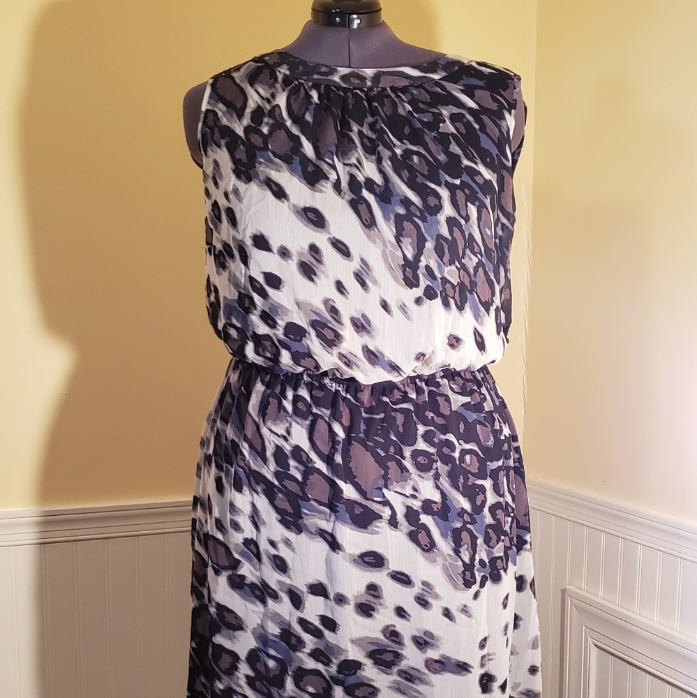 Leopard print mini dress 20W